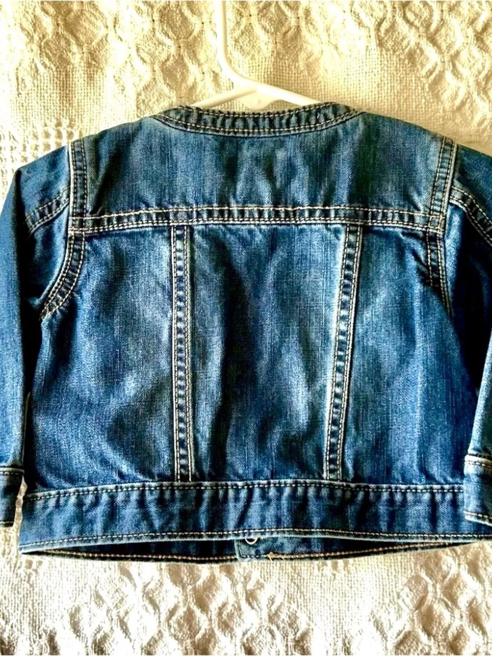 The Children's Place Girls Denim Jean Jacket 12-18 Months Snap Front